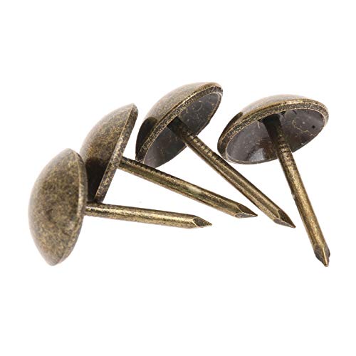 100 stücke 11x17mm Möbel Tachas Polsterung Tacks Bolzen Holz Schmuckkasten dekorative Polster Nägel Antike Bronze/Gold/Silber DUO ER (Farbe : Bronze) von DUO ER