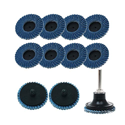 11pcs / Set 2 Flach Professionelle Fächerscheiben Rollsperre Grinding Schleifen Räder 50mm mit Halter for Winkelschleifer Schleifwerkzeuge DUO ER von DUO ER