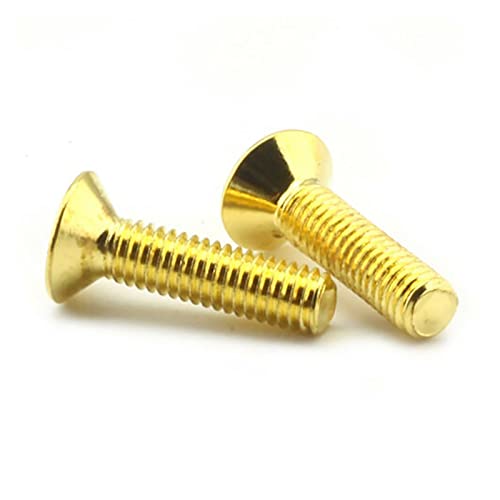 10pcs. DIN 912. Grade 12.9 Flacher Senkkopf-Kopf-Plattierung Titan-Gold-Sechskant-Buchse-Schrauben Allen Bolzen M2 m2.5 m3 m4 m5 DUO ER (Length : M4x8) von DUO ER
