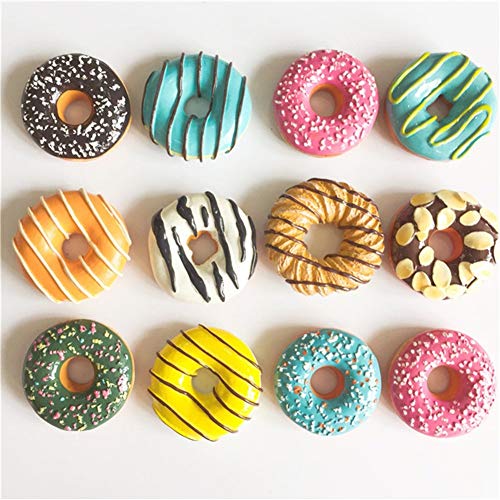 DUO ER 2pcs / Lot Nette süße Donut Donut Kühlraum-Mitteilung-Magnet-Simulation Lebensmittel Magnet for Kinder Nachricht Halter Dekoration von DUO ER