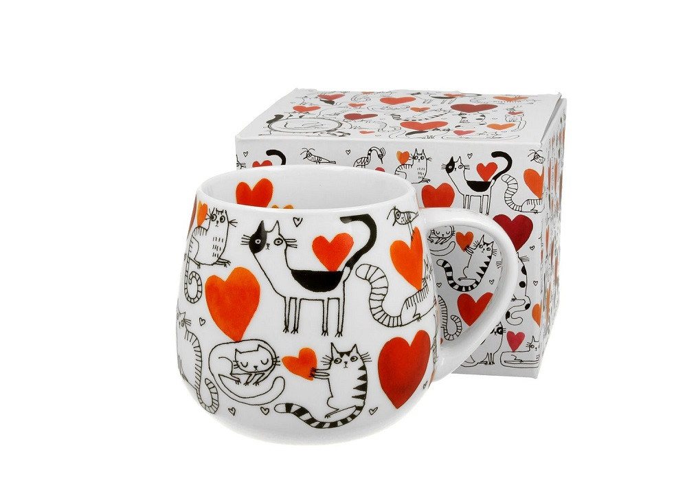 DUO Porcelain Collection Tasse Duo Fassbecher 430ml / Tee / Kaffetasse, Porzellan, Cat HEARTS DUO Porcelain Collection Tasse Duo Fassbecher 430ml / Tee / Kaffetasse, Porzellan, Cat HEARTS von DUO Porcelain Collection