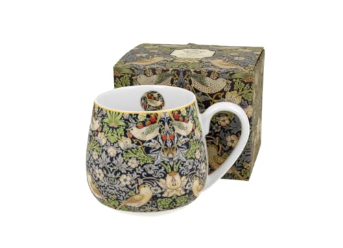 Duo ART GALLERY Fassbecher 430 ml STRAWBERRY THIEF BLUE New Bone China Porzellan von Duo