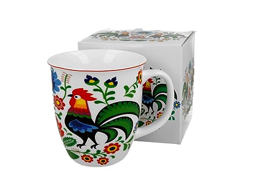 DUO ETNO 32086 Becher 650 ml REGIONAL PATTERNS New Bone China Porzellan von DUO