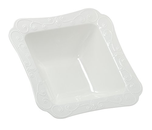 DUO WHITE Salatschale 22,5 cm ING New Bone China Porzellan von DUO