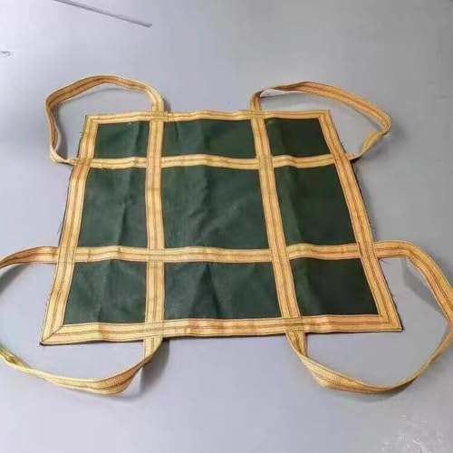 DUOAZJL Frachthebepolsternetz, Hochleistungs-Sicherheitshebenetz für Fracht, Hebenetz für Bauarbeiten, Takelage, Bewegen, Abschleppen, Heben von Arbeitsausrüstung(80X80CM) von DUOAZJL