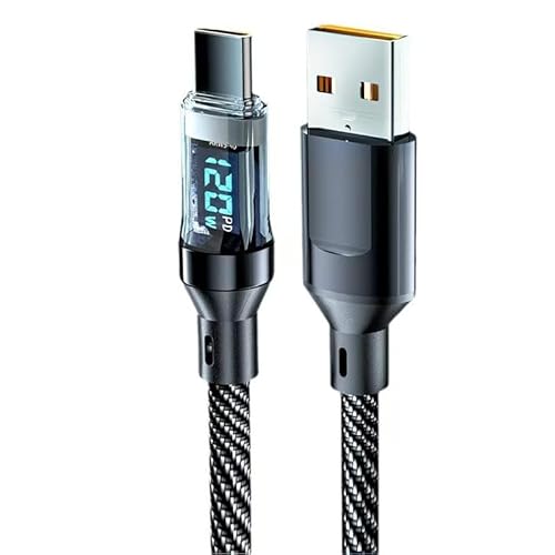 1M USB C Kabel, USB A auf Typ C Ladekabel, Usb C Ladekabel 120W Schnellladung für Samsung Xiaomi MacBook Pro Huawei von DUOBAGMA