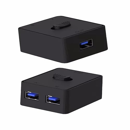 DUOBAGMA USB 3.0 KVM-Switch, USB3.0 Switch, USB 3.0 KVM-Switch, bidirektionaler 2-in-1-USB-Splitter, zum Teilen von Geräten zwischen zwei Computern DUOBAGMA USB 3.0 KVM-Switch, USB3.0 Switch, USB 3.0 KVM-Switch, bidirektionaler 2-in-1-USB-Splitter, zum Teilen von Geräten zwischen zwei Computern von DUOBAGMA
