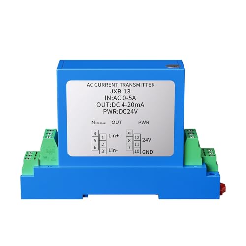 AC-Spannungstransmitter 35mm Din-Schienen-Hall-Spannungstransmitter Spannung DC0-5V 0-20V 0-100V 0-500V Hall-Spannungssignalkonverter(0-10V DC Input,DC12V_4-20MA) von DUOCAI