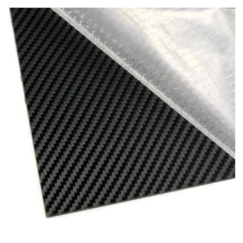 DUOCAI 3K-Kohlenstofffaserplatte Platte Blatt 10 Größen Carbon Fiber Thermoplastische Blatt Thermoform K Board Platte Material Matte Twil(1pc 300X100X2MM) von DUOCAI