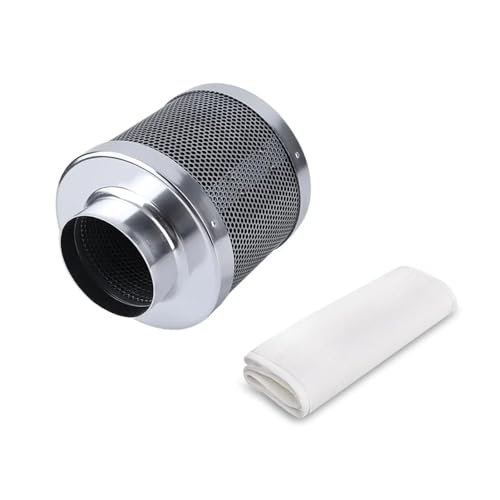 DUOCAI A91R-4 Zoll Luftkohlefilter mit Holzkohle-Luftreiniger Grow Tent Kits Geruchskontrolle Belüftung von DUOCAI