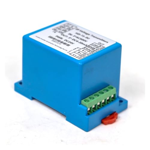 DUOCAI AC-Spannungstransmitter Analoger 3-Phasen-Stromtransmitter 24VDC Dreiphasen-Wechselspannungssensor(0-10V,0-500V AC_24VDC) von DUOCAI