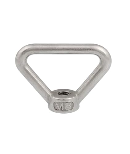 DUOCAI Dreieckige Ringmutter 1/3/5 Stück M8 M10 M12 M14 M16 M20 M24 304 Edelstahl Dreieck Hebeösenmutter Ringmutter Gewinde Dreieck Ringmuttern (Color : 1pcs, Size : M14) von DUOCAI