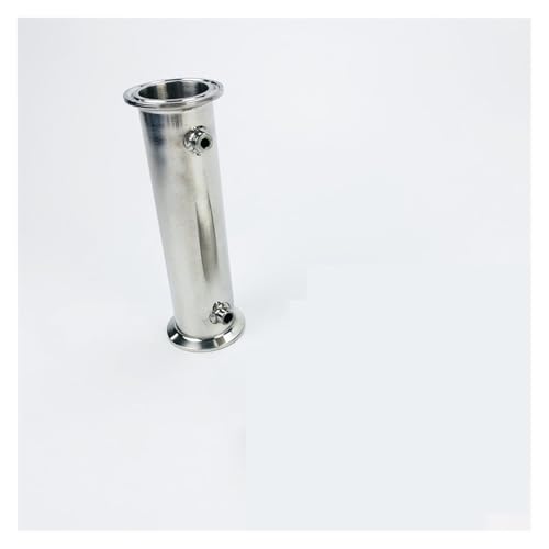Tri-clamp Rectification Module 1,5" (38 mm) OD50.5 Sanitär-Tri-Spool-Rohr/Rohr mit Thermometeranschlüssen Durchmesser 4,2 mm und 6,2 mm, Tri-Clamp-Rohr(150mm) von DUOCAI