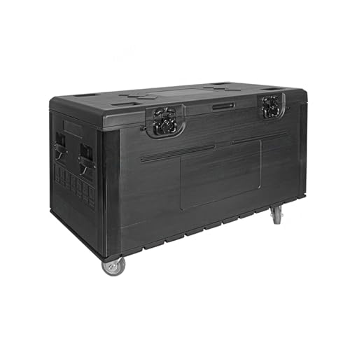 DUOCAI Wasserdichter staubdichter Werkzeugkasten aus Kuns Kabel Flightcase D+J Bühnen Audio Beleuchtung Equipment Schrank Abnehmbare P+E Kunststoff Flycas Trunk Pack mit Rädern von DUOCAI