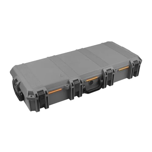 DUOCAI Wasserdichter staubdichter Werkzeugkasten aus Kuns Outdoor Storm Safety Case 36,6 Zoll Camping Jagd Schießen Taktische Gewehr Werkzeug Waffen Box Stoßfest Anti-Diebstahl mit Rädern(3) von DUOCAI