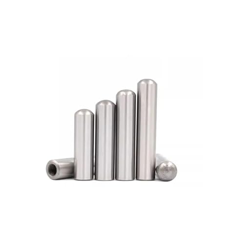 DUOCAI Zylindrische Stifte mit Innengewinde 40cr Stahl abgeschreckter Innengewinde-Zylinderstift Präzisions-Innengewindestift M6 M8(10pcs 10X80XM6) von DUOCAI