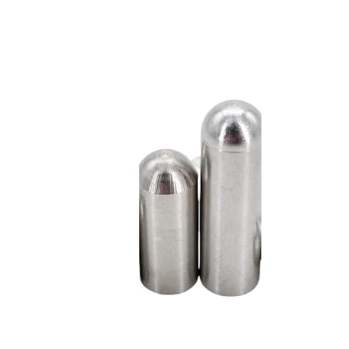 DUOCAI Zylindrische Stifte mit Innengewinde M3 M4 M5 M6 304 Edelstahl Rundkopf Führungssäule Zylindrischer/Innengewinde Perforiert/Locat Pin Verriegelungsstangenverschluss(M3 (OD 4mm),12mm (12Pcs)) von DUOCAI