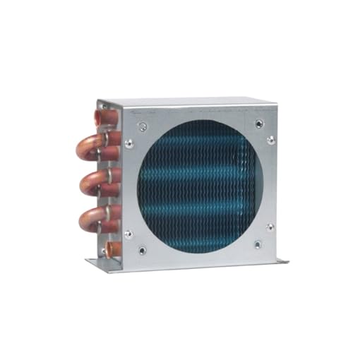 DUOCAI verdampfer kondensator kupferrohr Kleiner Kondensator-Heizkörper-Kühlschrank mit Gefrierfach und Lüfter, Aluminium-Finne, 2 x 4 x 90, Kondensator, 90 mm, Lüfter, 220 V(A-Fan) von DUOCAI