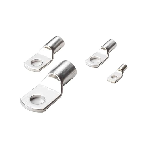 SC Anschlussklemmen aus Kupfer 100 Stück SC Typ Wire Nose Terminal SC6 SC8 SC10 SC16 SC25 blankes Kupfer Batterieblock Kabelschuhe Loch 6 mm 8 mm 10 mm Crimpverbinder (Color : SC16-8, Size : 100PCS von DUOCAI