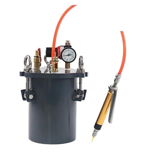 Stainless Steel Pressure Tank with Side Outlet Pneumatisches Ventil zur Klebstoffabgabe mit großem Durchfluss und Druckbehälter-Ausrüstungssatz aus rostfreiem Kohlenstoffstahl(1L Carbon Tank Valve) von DUOCAI