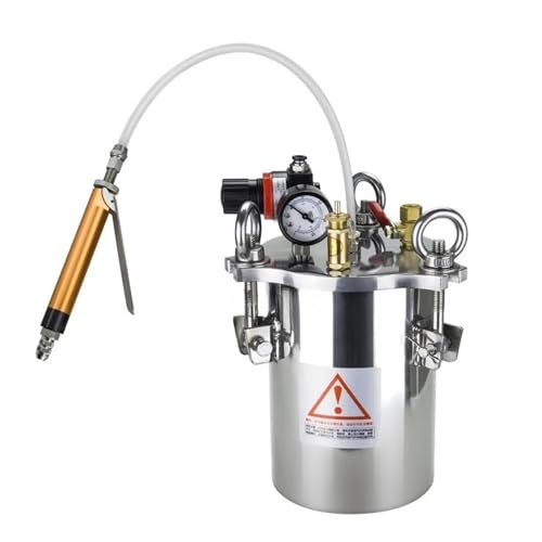 Stainless Steel Pressure Tank with Side Outlet Pneumatisches Ventil zur Klebstoffabgabe mit großem Durchfluss und Druckbehälter-Ausrüstungssatz aus rostfreiem Kohlenstoffstahl(3L SSTank Valve) von DUOCAI