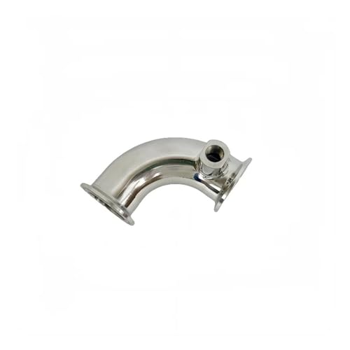 Tri-clamp Connection Elbow 2 Zoll FerruleOD64mm Sanitär Tri-Clamp 90-Grad-Rohr mit 1/4 Zoll Innengewinde, Rohrbogen for Destillation Edelstahl 304 von DUOCAI