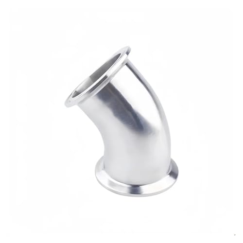 Tri-clamp Connection Elbow 4 Zoll (Flansch-OD119mm) Sanitär-Tri-Clamp 90- oder 45-Grad-Kniestückrohr for die Heimbrau-Destillation 304 Edelstahl(45 Degree Elbow) von DUOCAI