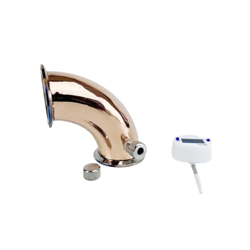 Tri-clamp Connection Elbow Typ 1,5 Zoll (38 mm) Außendurchmesser 50,5 mm, 90-Grad-Kupferbogen mit Nippelsatz, geeignet for Heimbrauen, Destillationszubehör von DUOCAI
