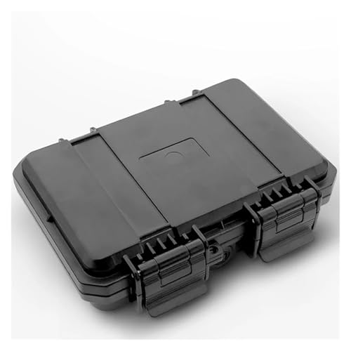 Wasserdichter staubdichter Werkzeugkasten aus Kuns 228 x 182 x 46 mm Wasserdichter Werkzeugkasten aus Kunststoff Stoßfester luftdichter Behälter Aufbewahrungsbox Fallsicherer Sicherheitskoffer(Black) von DUOCAI