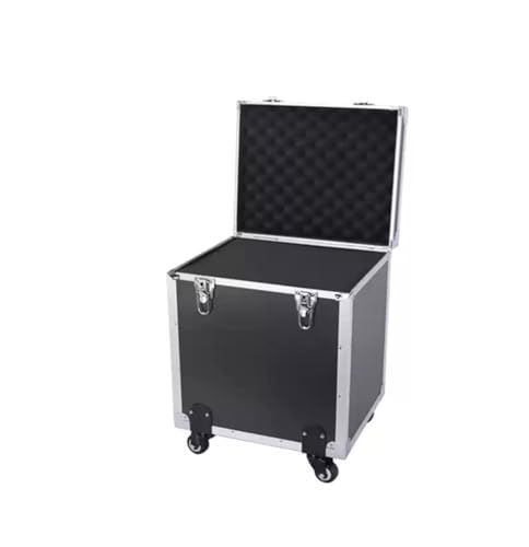 Wasserdichter staubdichter Werkzeugkasten aus Kuns Handgeführter Road Trunk Stoßfester Flightcase Werkzeugkasten mit Zugstange aus Aluminiumlegierung und Rädern Schlüsselschloss Aufbewahrungsbox for W von DUOCAI