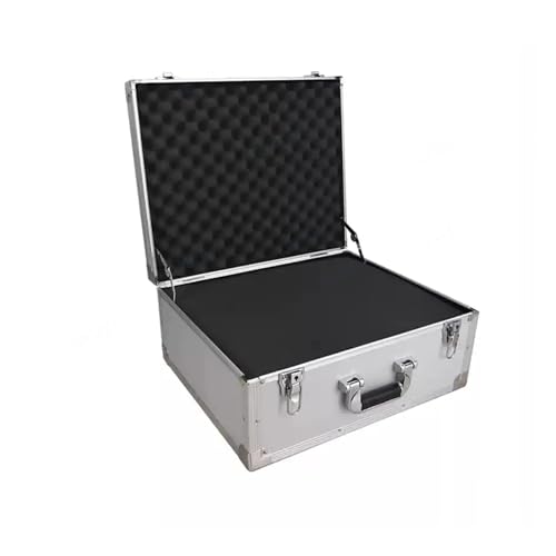 Wasserdichter staubdichter Werkzeugkasten aus Kuns Industrieller Werkzeug-Flightcase aus Aluminium mit Gitterschaum im Inneren. Tragbares Flycase for harte Ausrüstung. Schwarz-silberne Tragebox mit Sc Wasserdichter staubdichter Werkzeugkasten aus Kuns Industrieller Werkzeug-Flightcase aus Aluminium mit Gitterschaum im Inneren. Tragbares Flycase for harte Ausrüstung. Schwarz-silberne Tragebox mit Sc von DUOCAI