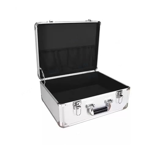 Wasserdichter staubdichter Werkzeugkasten aus Kuns Industrieller Werkzeug-Flightcase aus Aluminium mit Gitterschaum im Inneren. Tragbares Flycase for harte Ausrüstung. Schwarz-silberne Tragebox mit Sc Wasserdichter staubdichter Werkzeugkasten aus Kuns Industrieller Werkzeug-Flightcase aus Aluminium mit Gitterschaum im Inneren. Tragbares Flycase for harte Ausrüstung. Schwarz-silberne Tragebox mit Sc von DUOCAI