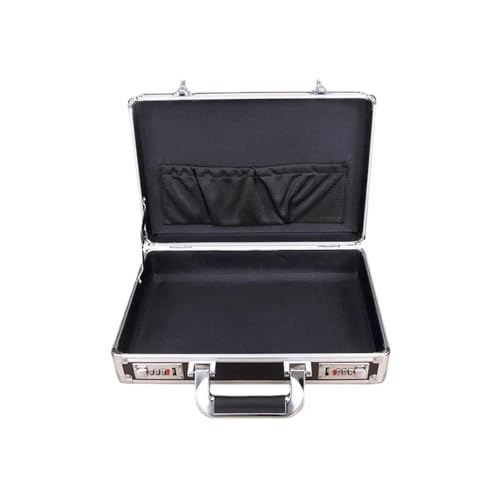 Wasserdichter staubdichter Werkzeugkasten aus Kuns Kleine tragbare Werkzeugkiste Aluminiumlegierung wasserdichte Haushaltsaktenhülle Hardware-Instrumentenbox Aufbewahrungsbox mit Schloss-Organizer(Bla Wasserdichter staubdichter Werkzeugkasten aus Kuns Kleine tragbare Werkzeugkiste Aluminiumlegierung wasserdichte Haushaltsaktenhülle Hardware-Instrumentenbox Aufbewahrungsbox mit Schloss-Organizer(Bla von DUOCAI