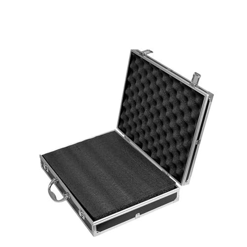 Wasserdichter staubdichter Werkzeugkasten aus Kuns ToolBox Tragbarer Aluminium-Sicherheitsausrüstungs-Werkzeugkasten Instrumentenkoffer Aufbewahrungsbox Koffer Schlagfester Koffer mit Schwamm(36x20x8c von DUOCAI