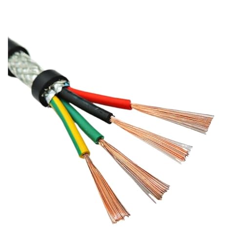 abgeschirmter Draht RVVP 14 AWG Abgeschirmtes Kabel 17 AWG 16 AWG 2/3/4/5/6-adrig 1 Meter reines Kupfer RVVP abgeschirmtes Kabel UL2464 Signalkabel(16AWG-1.5MM,2 Core 1 meter) von DUOCAI