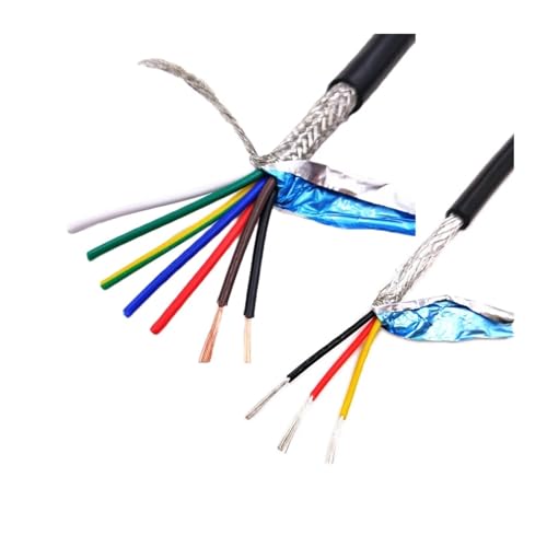 abgeschirmter Draht RVVP 22 20 18AWG 2 3 4 5 6 8-adriges geschirmtes Kabel 5 m RVVP-geschirmtes Kabel mit reinem Kupferkern(8 Core 18AWG 5Meter) von DUOCAI