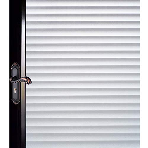 DUOFIRE Privatsphäre Fensterfolie Dekorfolie Sichtschutzfolie Ohne Kleber Selbstklebend Glas Fenster Aufkleber Anti-UV Folie (90cm X 200cm, DP040) von DUOFIRE