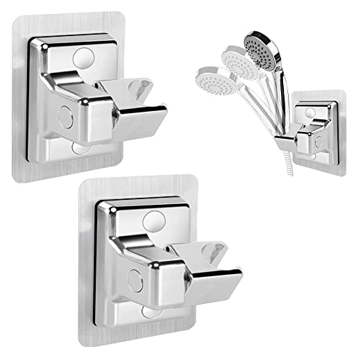DUOJIN 2Pcs Duschkopf Halterungen Universell,360°Drehbar Verstellbarer Duschhalterung Halterungen Ohne Bohren Stark Kleber Wasserdicht Handbrause Halterung fur Badezimmern DUOJIN 2Pcs Duschkopf Halterungen Universell,360°Drehbar Verstellbarer Duschhalterung Halterungen Ohne Bohren Stark Kleber Wasserdicht Handbrause Halterung fur Badezimmern von DUOJIN