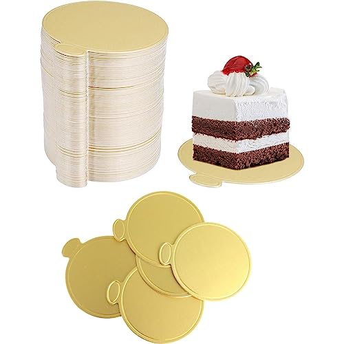 DUOJIN Cakeboard Rund, 9cm Beschichtete Tortenunterlage Pappe Kuchenplatten aus Kartonals Unterlage zum Dekorieren und Servieren für Transport Kuchen, 100 Stück von DUOJIN