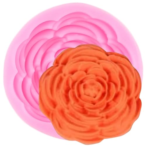 Silikonformen, 5,5 x 5,5 cm, Blumen-Silikonformen, Rose, Fondant, Kuchendekoration, Cupcake-Topper, Süßigkeiten, Schokolade, Ton Silikonformen, 5,5 x 5,5 cm, Blumen-Silikonformen, Rose, Fondant, Kuchendekoration, Cupcake-Topper, Süßigkeiten, Schokolade, Ton von DUOLAIYUNSO