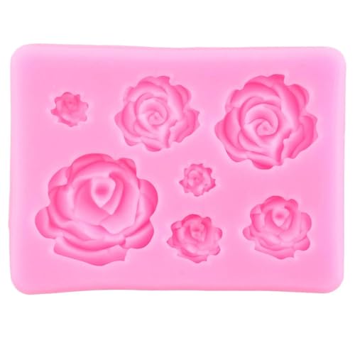 Silikonformen-Zubehör, Rosen-/Gänseblümchen-Blume, Silikonform, Farnblätter, Cupcake-Topper, Fondant, Kuchendekoration, Werkzeug, Backen, Schokolade, Süßigkeiten, Ton, 8,3 x 6,1 cm Silikonformen-Zubehör, Rosen-/Gänseblümchen-Blume, Silikonform, Farnblätter, Cupcake-Topper, Fondant, Kuchendekoration, Werkzeug, Backen, Schokolade, Süßigkeiten, Ton, 8,3 x 6,1 cm von DUOLAIYUNSO