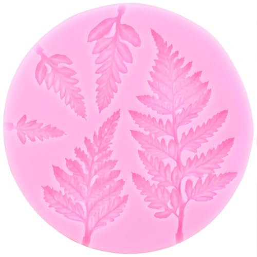 Silikonformen-Zubehör, Rosen-/Gänseblümchen-Blume, Silikonform, Farnblätter, Cupcake-Topper, Fondant, Kuchendekoration, Werkzeug, Backen, Schokolade, Süßigkeiten, Ton, 9,2 x 9,2 cm Silikonformen-Zubehör, Rosen-/Gänseblümchen-Blume, Silikonform, Farnblätter, Cupcake-Topper, Fondant, Kuchendekoration, Werkzeug, Backen, Schokolade, Süßigkeiten, Ton, 9,2 x 9,2 cm von DUOLAIYUNSO
