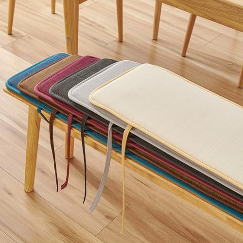 DUOLEH Bankkissen für Innenmöbel, waschbares Stuhlkissen, Esszimmerstuhl-Matten, rutschfest, 2-/3-/4-Sitzer-Bankauflage für Veranda, Terrasse, Küche, Wohnzimmer, 120 x 40 x 2 cm, Grau 2 DUOLEH Bankkissen für Innenmöbel, waschbares Stuhlkissen, Esszimmerstuhl-Matten, rutschfest, 2-/3-/4-Sitzer-Bankauflage für Veranda, Terrasse, Küche, Wohnzimmer, 120 x 40 x 2 cm, Grau 2 von DUOLEH