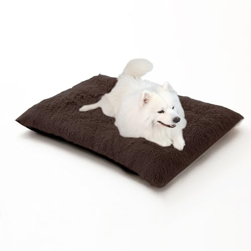 Großes Hundebett mit Reißverschluss, waschbare Hundebox-Matte, rutschfeste rechteckige Haustiermatratze, Welpenbettkissen, wärmende Haustiermatte für Border Collie/Golden Retriever (140 x 110 x 12 cm Großes Hundebett mit Reißverschluss, waschbare Hundebox-Matte, rutschfeste rechteckige Haustiermatratze, Welpenbettkissen, wärmende Haustiermatte für Border Collie/Golden Retriever (140 x 110 x 12 cm von DUOLEH