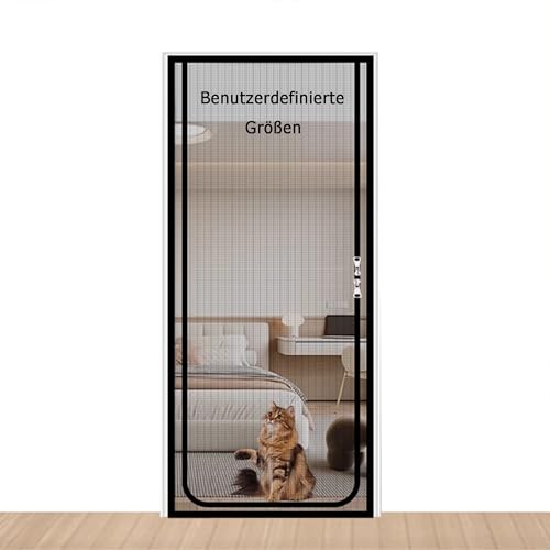 Katzennetz für Balkon, Benutzerdefinierte Katzenfeste Netzgittertür Geeignet für Balkontüren, Fenstertüren, Terrassentüren, Insektenschutz Fliegenvorhang von DUOLEH