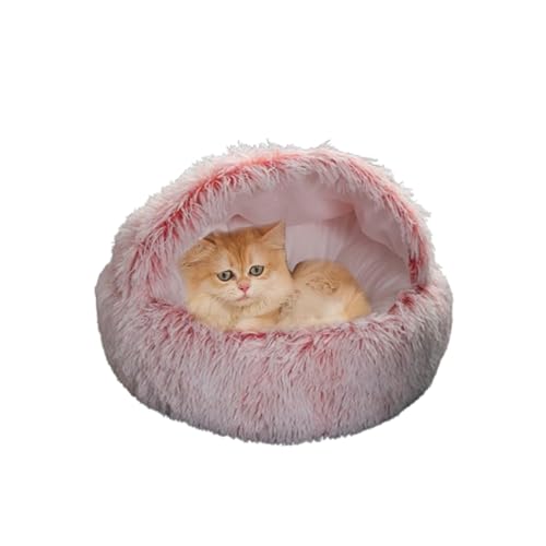 Katzenzelthaus, halbgeschlossenes Kätzchenbett, Katzenbett-Höhle für den Innenbereich, mit rutschfester Unterseite, gemütliche Haustierhöhle, Haustierhaus, waschbar für Kätzchen und Welpen, 50 x 50 x Katzenzelthaus, halbgeschlossenes Kätzchenbett, Katzenbett-Höhle für den Innenbereich, mit rutschfester Unterseite, gemütliche Haustierhöhle, Haustierhaus, waschbar für Kätzchen und Welpen, 50 x 50 x von DUOLEH