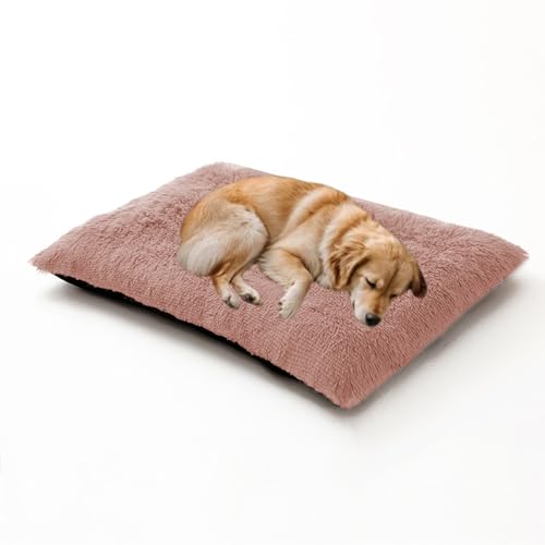 Rechteckiges Hundebett, warm, waschbar, orthopädische Hundebetten und Couch, Haustier-Sofa-Kissenmatte, kleine Medien, große Haustierbox-Matratze mit rutschfester Unterseite, 93 x 65 x 10 cm, Rosa Rechteckiges Hundebett, warm, waschbar, orthopädische Hundebetten und Couch, Haustier-Sofa-Kissenmatte, kleine Medien, große Haustierbox-Matratze mit rutschfester Unterseite, 93 x 65 x 10 cm, Rosa von DUOLEH