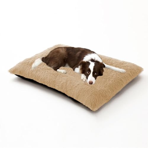 Waschbare, rechteckige Hundebetten, beruhigende, flauschige Haustiermatratze, Anti-Angst-Hundematratze, orthopädische Haustier-Sofabetten, Welpen-Kissen mit rutschfester Unterseite (65 x 48 x 8 cm Waschbare, rechteckige Hundebetten, beruhigende, flauschige Haustiermatratze, Anti-Angst-Hundematratze, orthopädische Haustier-Sofabetten, Welpen-Kissen mit rutschfester Unterseite (65 x 48 x 8 cm von DUOLEH
