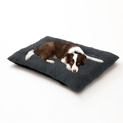 Waschbare, rechteckige Hundebetten, beruhigende, flauschige Haustiermatratze, Anti-Angst-Hundematratze, orthopädische Haustier-Sofabetten, Welpen-Kissen mit rutschfester Unterseite (65 x 48 x 8 cm Waschbare, rechteckige Hundebetten, beruhigende, flauschige Haustiermatratze, Anti-Angst-Hundematratze, orthopädische Haustier-Sofabetten, Welpen-Kissen mit rutschfester Unterseite (65 x 48 x 8 cm von DUOLEH