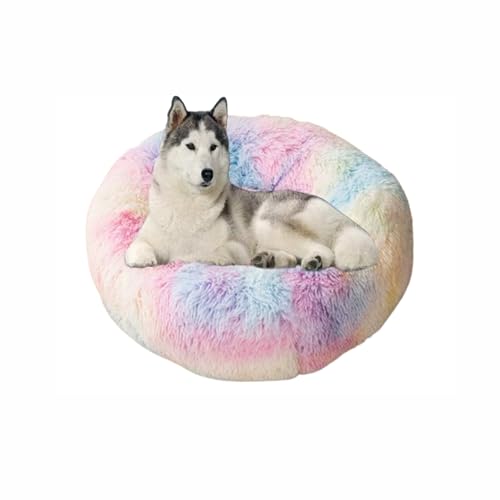 Waschbares großes Hundebett, orthopädische, beruhigende Hundebetten, Matratze, Matten, wärmende Donut-Kissen für den Innenbereich, rutschfestes Haustierkissen für Käfig (100 x 100 x 20 cm, mehrfarbig) Waschbares großes Hundebett, orthopädische, beruhigende Hundebetten, Matratze, Matten, wärmende Donut-Kissen für den Innenbereich, rutschfestes Haustierkissen für Käfig (100 x 100 x 20 cm, mehrfarbig) von DUOLEH